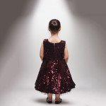 Maroon Sequins Frock
