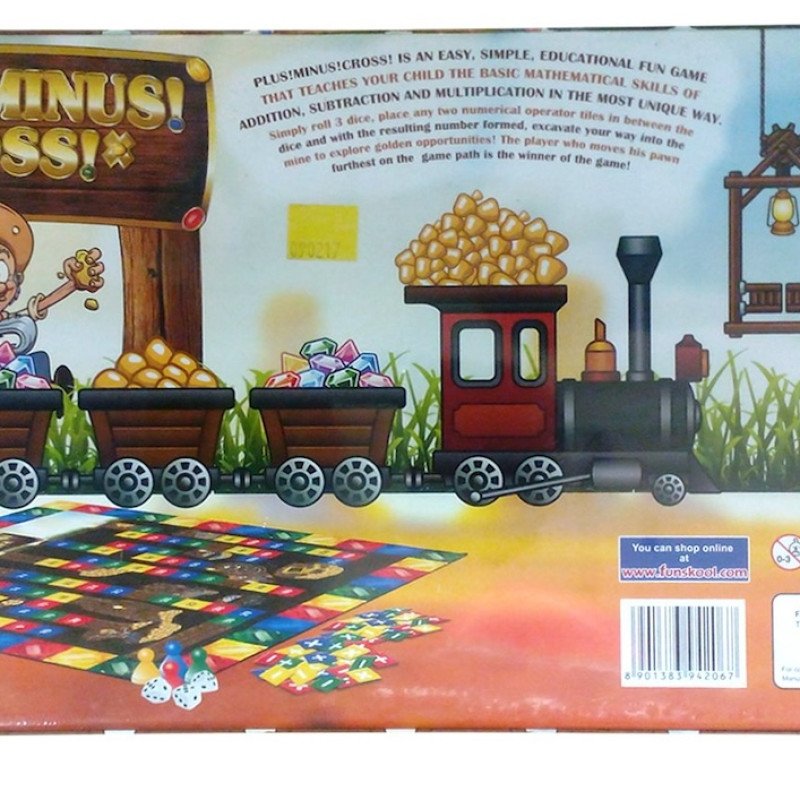 Funskool Plus Minus Cross Board Game